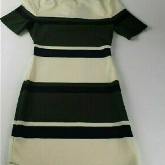 Revolve J.O.A. Los Angeles Striped Mock Neck Dress - Picture 3 of 6